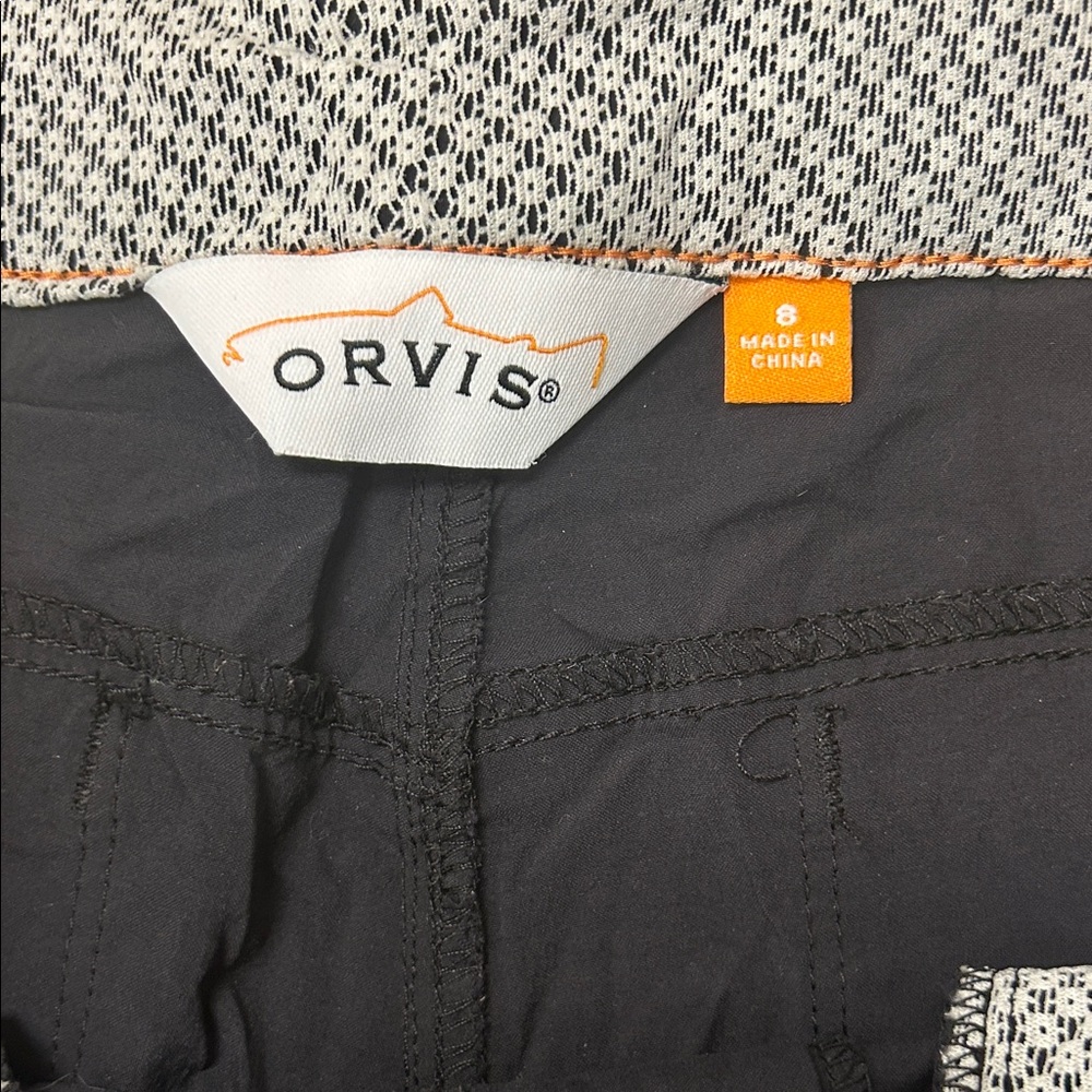 Black Orvis Outdoor Shorts Size 8 - Picture 4 of 7